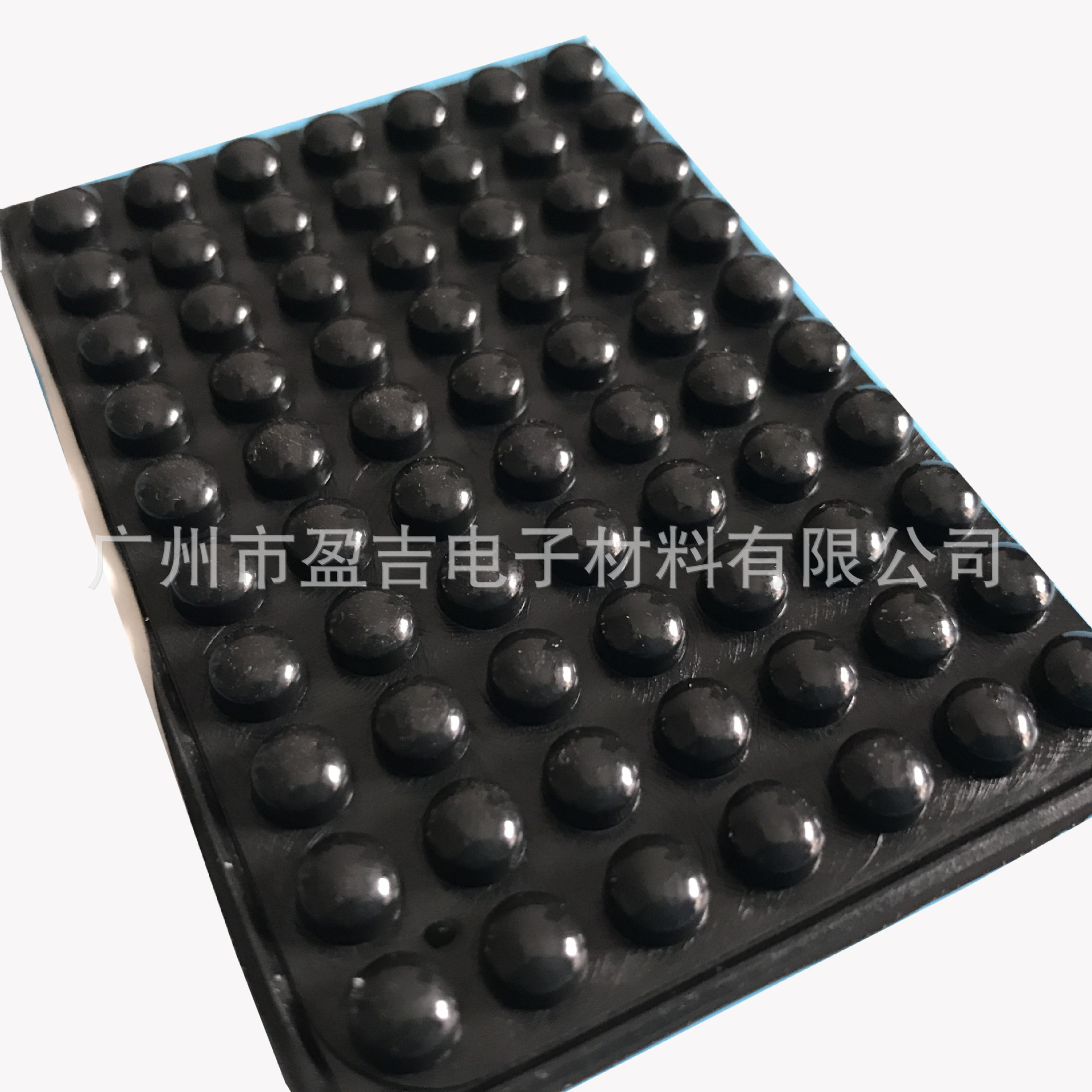 黑色半球形玻璃胶垫 电器防震防撞自粘胶粒 橱柜防滑消音硅胶脚垫
