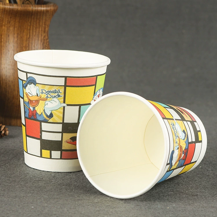Рекламные бумажные стаканчики, одноразовые стаканчики для кофе и чая с молоком, утолщенные бумажные стаканчики для горячих напитков для домашнего и офисного использования, 1000 штук в коробке, бесплатная доставка.
