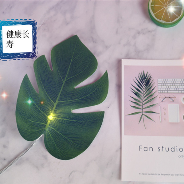 LED simulación tortuga hoja luz cadena transfronteriza luz decorativa Día de Acción de Gracias batería al aire libre luz coloreada sección Cadena de luz