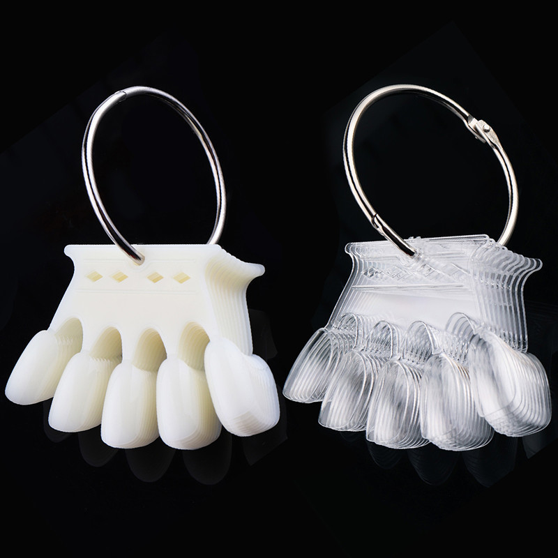 Nail Polish Gel Color Card Crown Shape Board Color Student Practice Nail Pieces Fake Nail Display Nail Pieces 10 Pieces