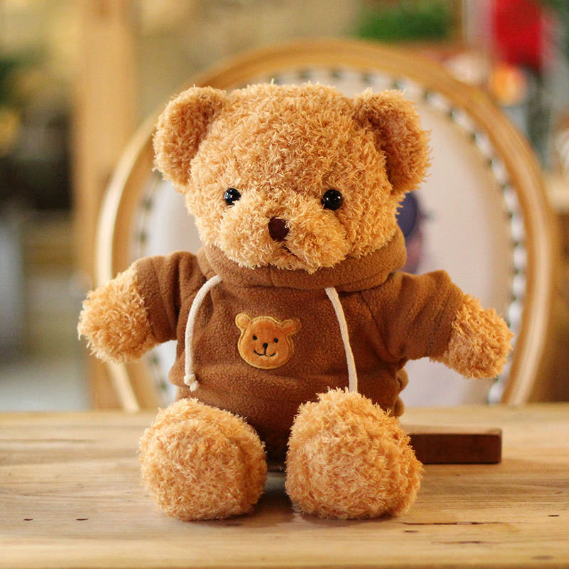 Suéter de color, muñeca de oso, oso de peluche, juguete de peluche, muñeca de oso, vestido de oso, pedido de oso, lote de regalo LOGO