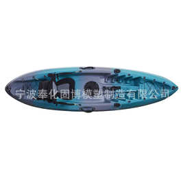 高端单人钓鱼艇 工厂直销硬艇塑料滚塑皮划艇 3单人划艇