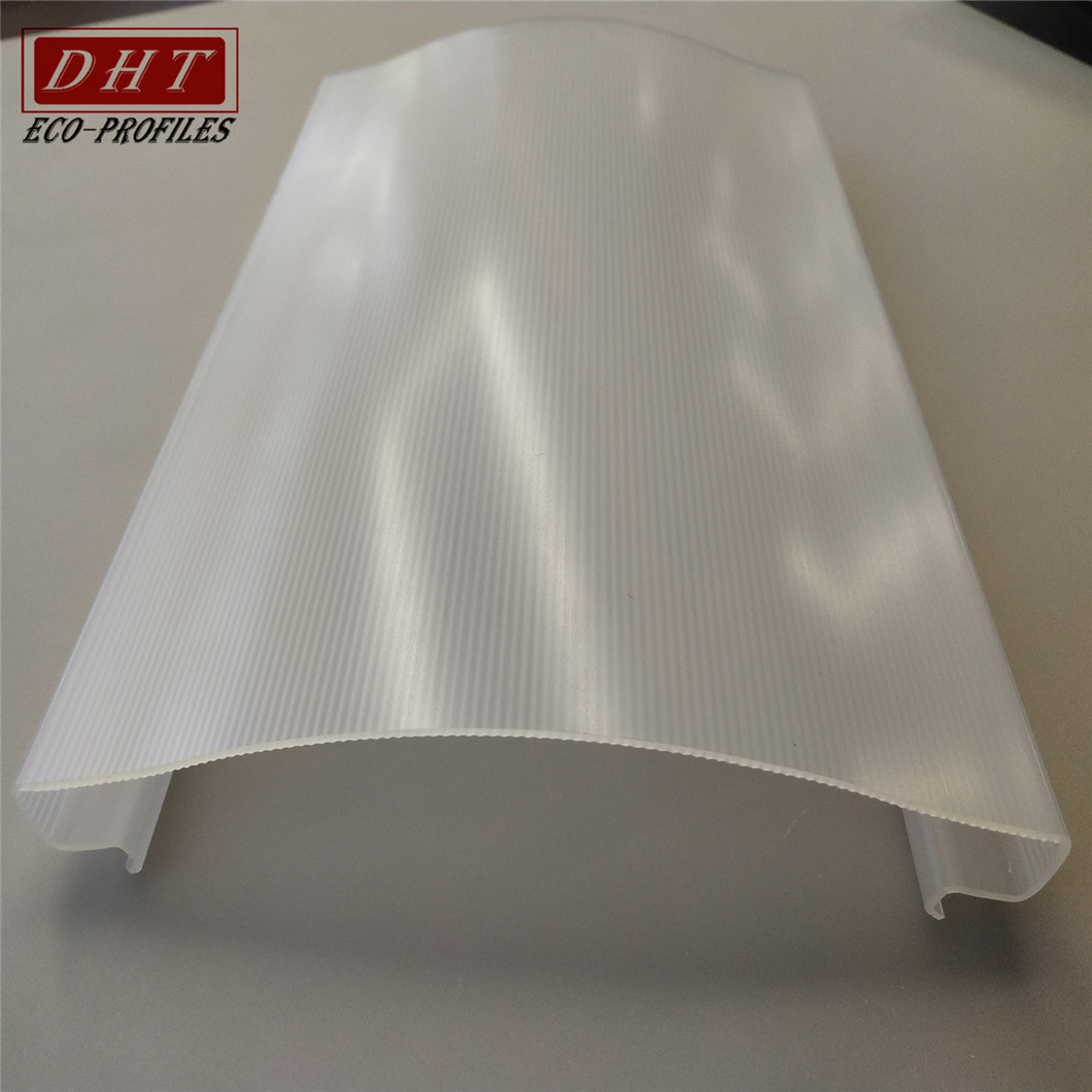 鼎鹤厂家直供 挤出PC型材 PC灯罩 PC塑胶灯罩 可来图定 制