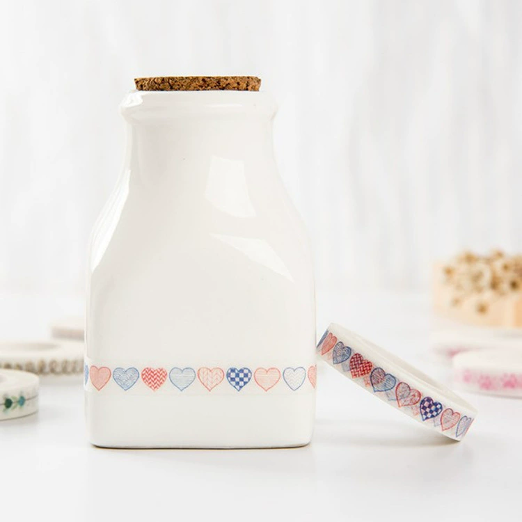 Декоративная лента Washi для скрепок, наклейки для планировщика, печатные дизайны, 4×0.7 см, ассортимент