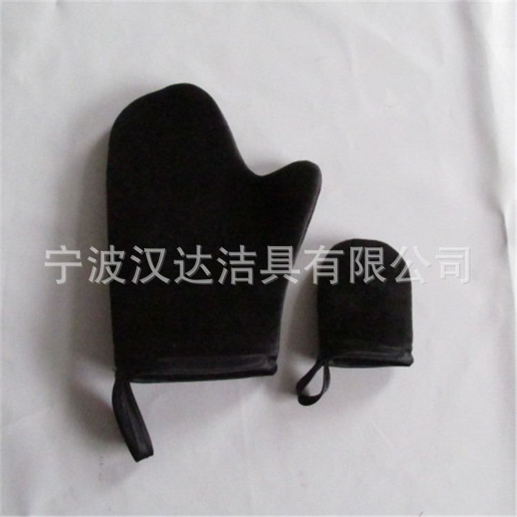 Maquillaje engrase guantes belleza Negro SPA guantes de protección solar flocado Plus colgando Cinturón belleza guantes negros