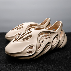 2023夏季椰子洞洞鞋男ins潮防滑情侶沙灘鞋包頭室外運動羅馬涼鞋