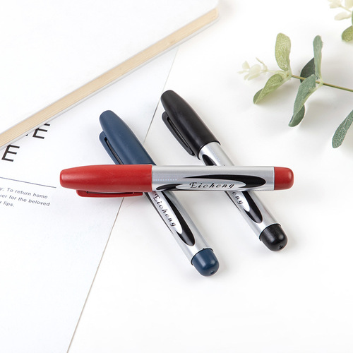 Large-capacity marker oil-based large-head pen black marker pen logistics mark pen refillable ink factory wholesale