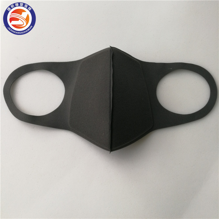 生产厂家供应 防雾霾海绵口罩 黑色成人明星同款夏季海绵口罩