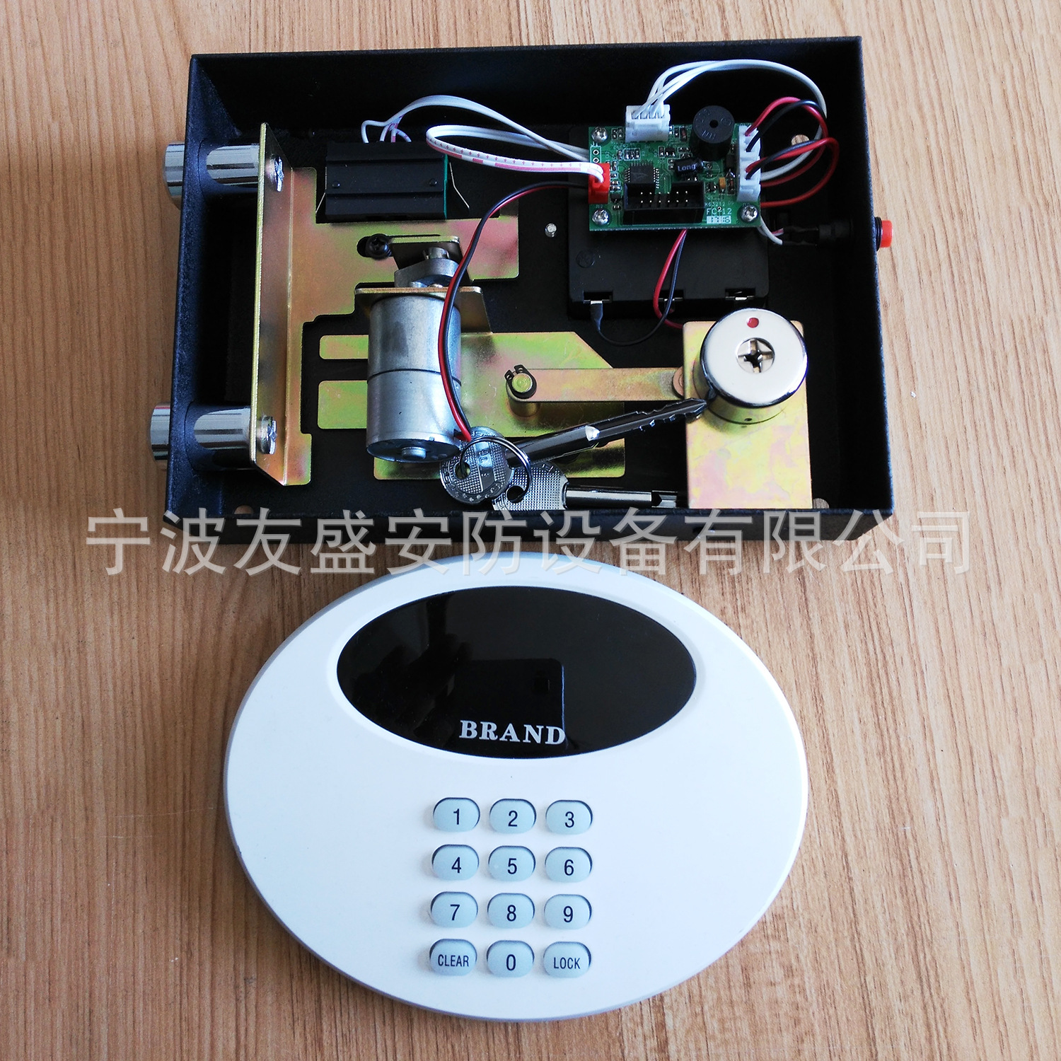 厂家直销酒店保险箱电子锁马达驱动液晶数字按键按键电机锁
