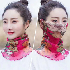 Scarf Women's Summer Thin Sunscreen Variety Small Silk Scarf Neck Protector Versatile Neck Sleeve Multifunctional Gauze