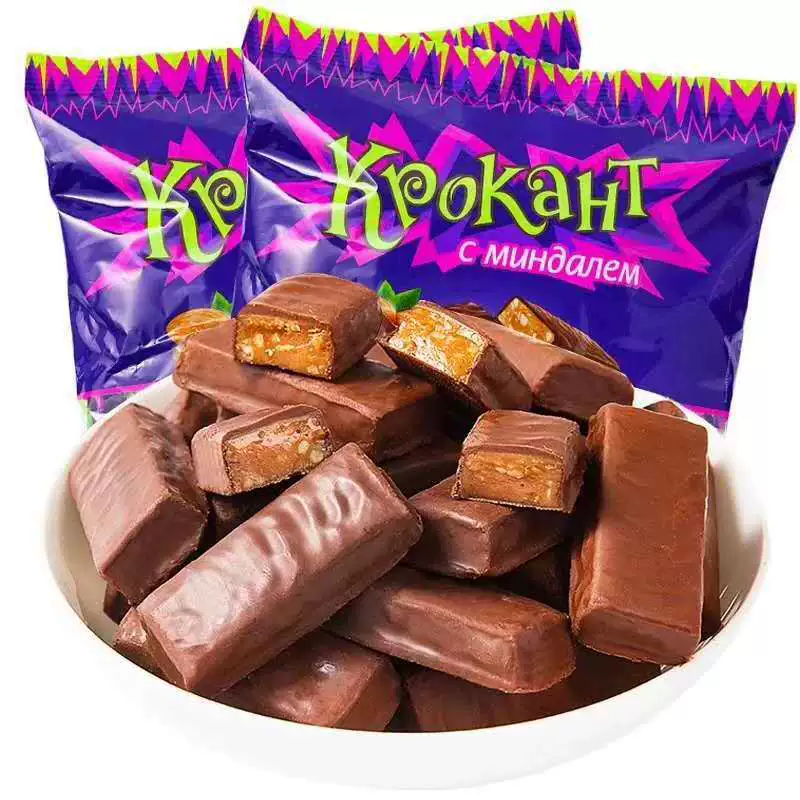 Русский импортированный KDV фиолетовый конфет шоколадный вкус плоская ореховая сэндвич конфетаkpокаht свадебная конфета