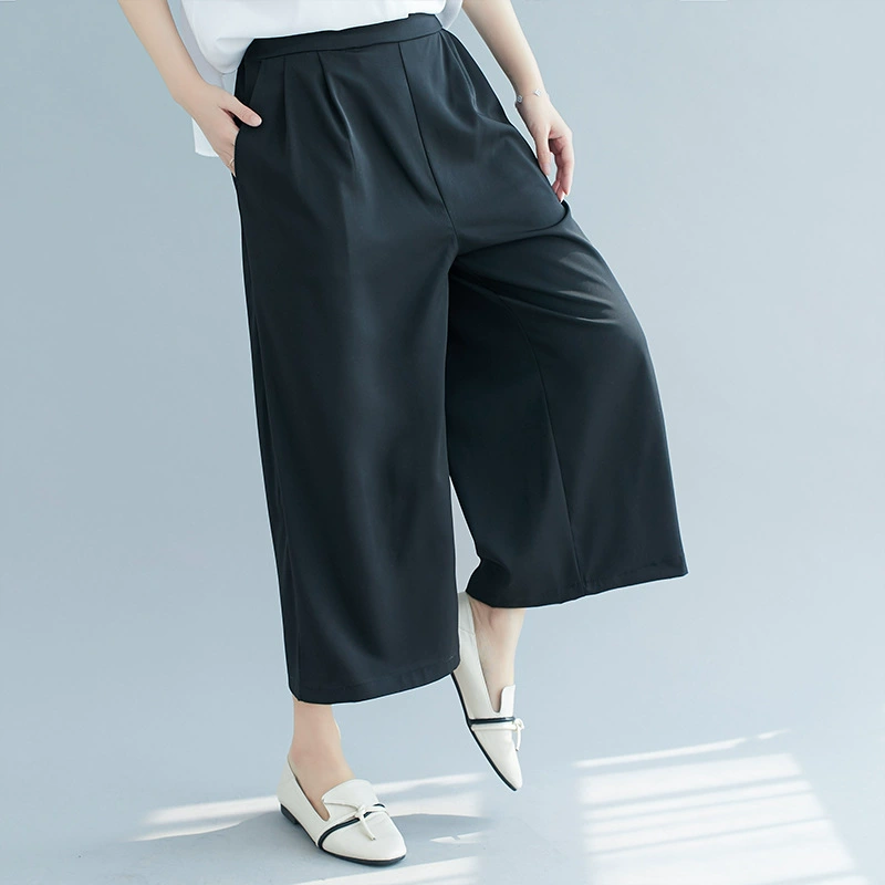 Брюки для отдыха, для полных дам, oversize, облегающие