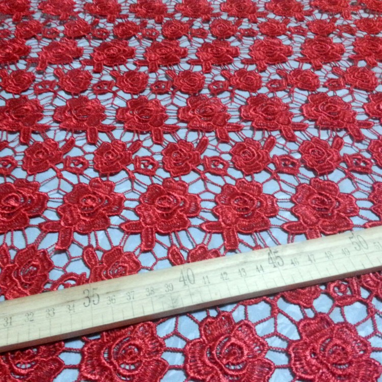 [Source Factory] Polyester Light Full Lace Quality Small Rose Pantone Color Card 60 yards Dyeing Free Plate