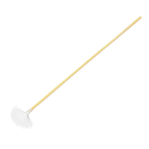 Silk thread tied high-quality small-head silver needle goose feather stick ear-picking tool sound needle picks out the ear hair and does not shed hair.