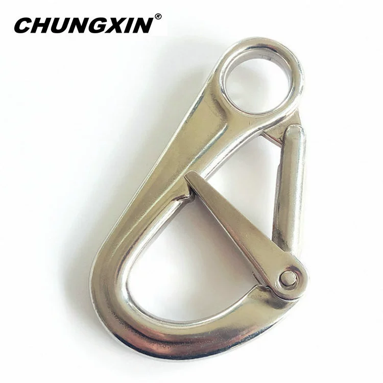 Нержавеющая сталь 316 Безопасная развязка Пружинный крюк Двойной защитный крюк Крюк для тягового троса для домашних животных Крюк для веревки для домашних животных Пряжка для собак