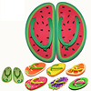 Summer fruit cartoon cute flip flops, slide, slippers, beach footwear