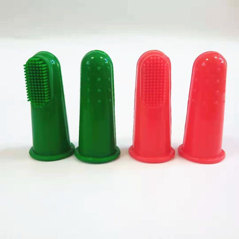 아기 손가락 세트 칫솔 실리콘 칫솔 식품 학년 손가락 세트 칫솔