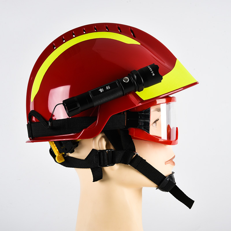 F2 fire rescue helmet rescue rescue helmet head protection fire equipment European -style helmet with goggles 3