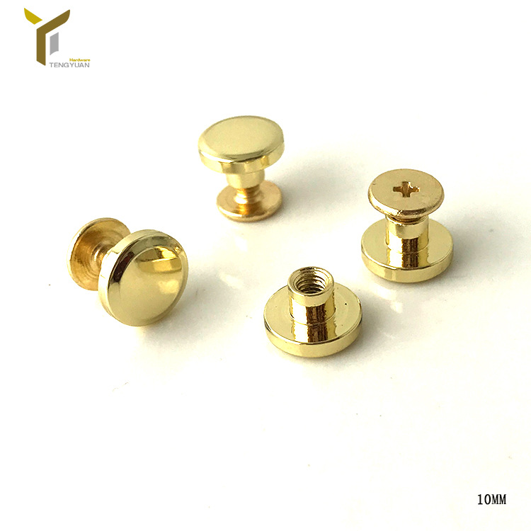 Handmade bag die-casting bag foot nail handbag women's bag hardware decoration round bucket nail foot nail 10cm screw