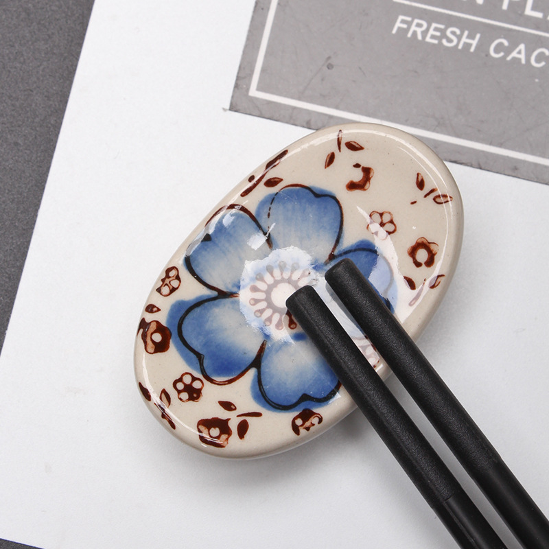 Japón estilo lingote palillos de cerámica soporte vajilla de cerámica