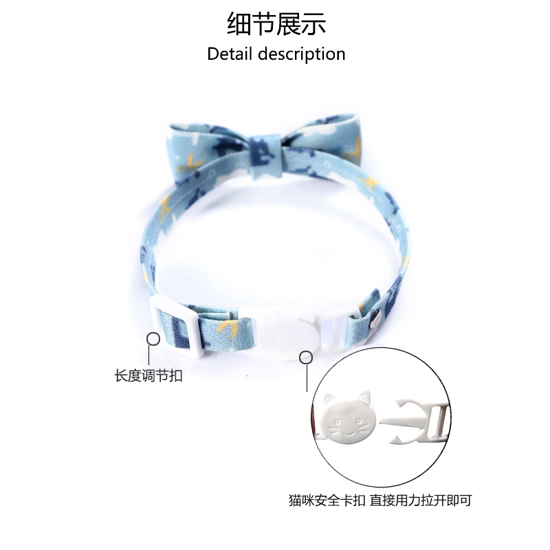 Amazon transfronterizo mano collar de arco gatos perros collar ajustable conejo acessorios