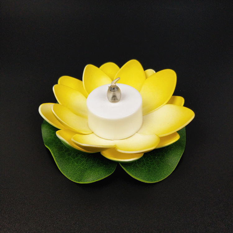 Suministro directo de fábrica dingcheng agua decoración lámpara actividad deseando lámpara con batería LED Lotus lámpara de loto estilo completo image 9