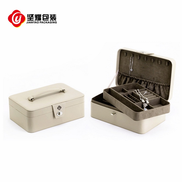 厂家直销 豪华PU皮革珠宝首饰收纳盒便携式旅游专用 可制作LOGO