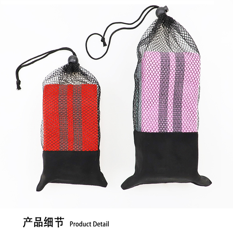 Amazon algodón tira cinturón bolsa de malla solo tamaño pequeño traje de malla bolsa de malla grande yoga banda de resistencia en cuclillas