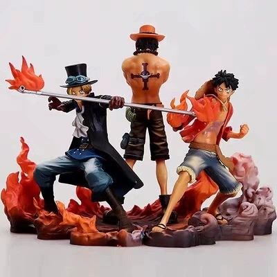 One Piece DXF формы три брата Луффи Айса Сааб Боксер локализация модели
