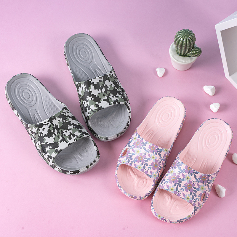 VEBLEN2024 New Printed Floor Slippers Women's Season Household Thick Bottom Floor Soft Bottom Beach Slippers for Outer Wear VEBLEN2024 New Printed Floor Slippers Women's Season Household Thick Bottom Floor Soft Bottom Beach Slippers for Outer Wear
