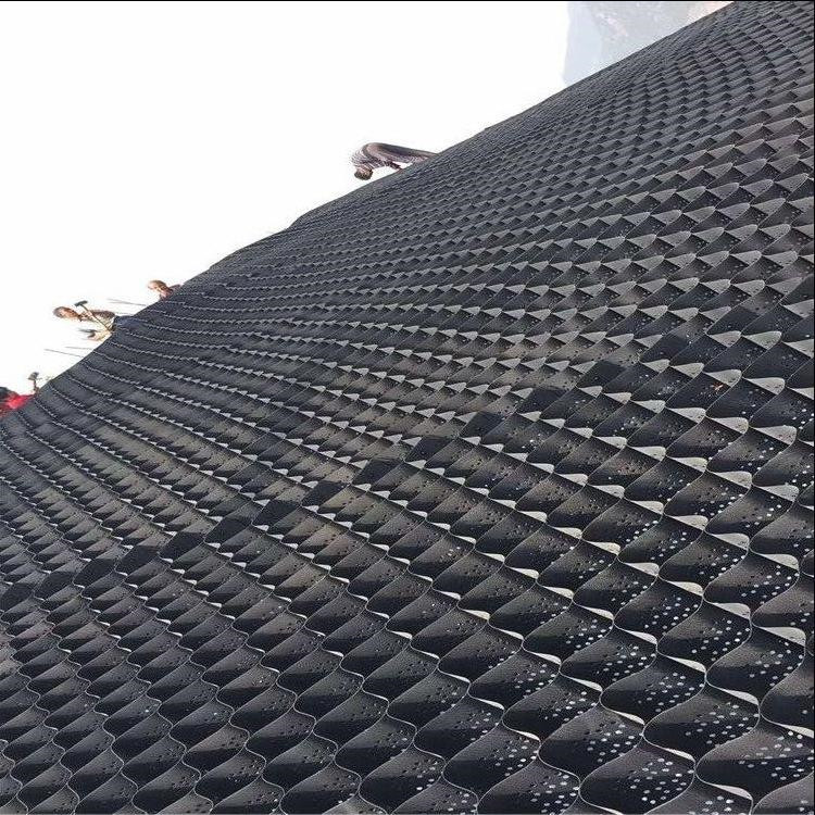 蜂巢土工格室护坡固土土工格室稳固铁路路基公路软地基土工格室