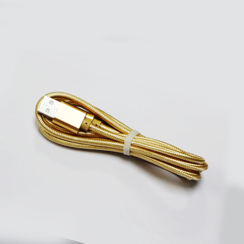 Andmed sobivad Android Apple TYPE-C mobiiltelefoni laadimiskaablile nailonist kootud alumiiniumkorpusega_voghion.com