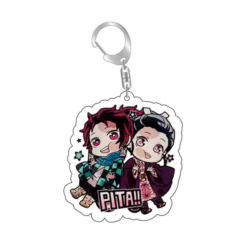 Acrylic double-sided keychain, transparent pendant