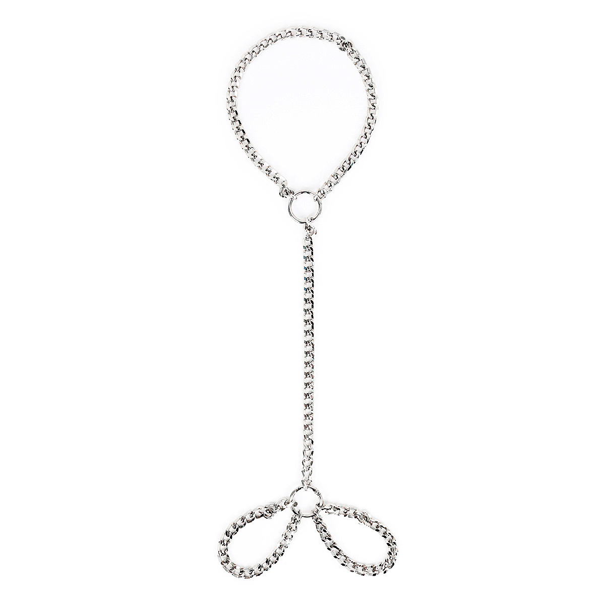 Tienda de la fábrica al por mayor juguetes sexuales esposas de cadena de hierro revertir volver cuff juguetes vinculante hebilla de mano pulsera accesorios de rendimiento comercio exterior