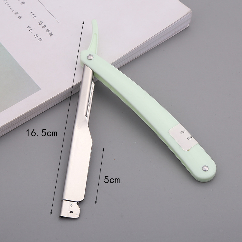 Manual Razor for Foreign Trade, Bald Head Razor, Hair Cutting Razor, Hairdressing Tool, Blade for Shaving, Hair Trimming, Eyebrow Razor with Slanted Edge