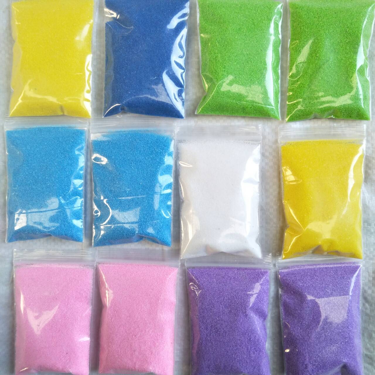 小袋装染色彩砂 微景观彩砂 装饰彩砂 小袋装儿童沙画彩砂