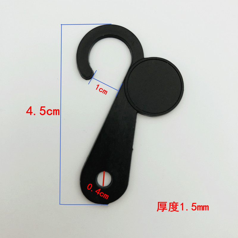 Manufacturer Supplies Socks, Hats, Scarves, Gloves, Question Mark Hooks, Pp Material Small Flat Hooks, Labelable Hooks