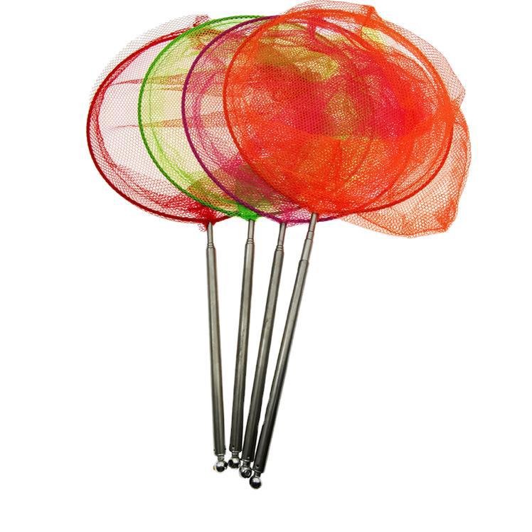 F1141 manejar red de pesca retráctil para niños jardín de infantes bolsa de red de pesca de mariposa red de pesca libélula Red de insectos