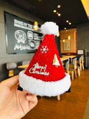Factory direct sales Christmas big hat hairpin cute selling hat anchor gift holiday dress wholesale