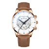 Men's fashionable steel belt, quartz calendar, men's watch, suitable for import, wholesale