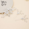 Metal hair accessory handmade for bride, hairgrip, Chinese hairpin, jewelry, European style