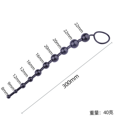 Backcourt bead anal plug crystal sexy bead anal plug tail bead erotic furniture adult products dropshipping