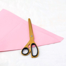 时尚简约北欧 裁缝办公剪刀不对称全钢剪简约设计玫瑰金日用剪刀