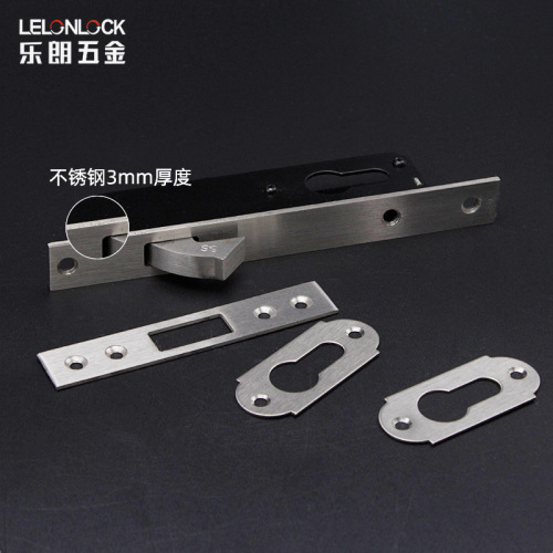 Manufacturer Direct Sales Stainless Steel Push-Pull Single Hook Sliding Door Lock, Simple Aluminum Alloy Frame Narrow Door Slider Lock Accessory