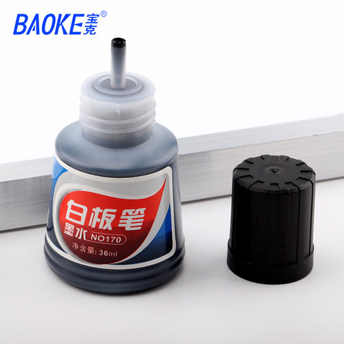 Baoke whiteboard pen ink NO170 whiteboard pen refill is suitable for all kinds of whiteboard pens 36ml ink wholesale