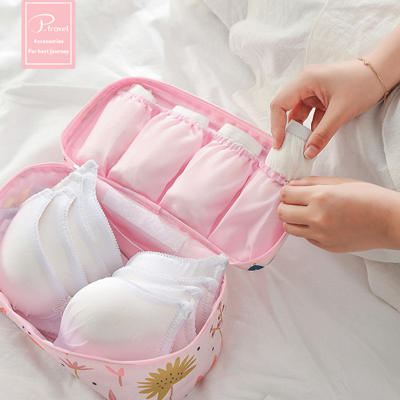 P.travel travel storage ladies underwear storage box portable large capacity socks storage bag