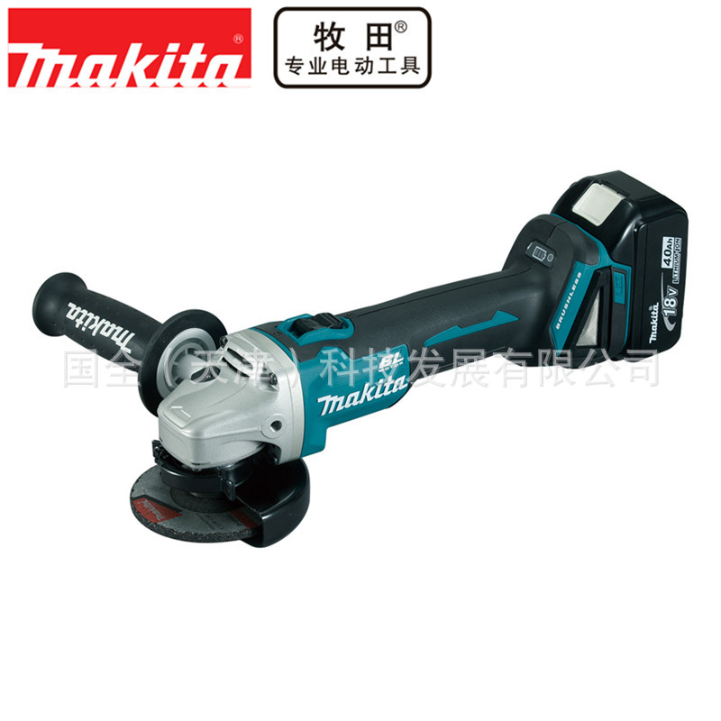Makita牧田充电工具DGA404Z充电式角向磨光机18V锂电100mm角磨机