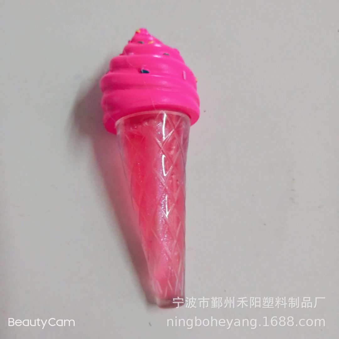 工厂直销批发儿童化妆品包材冰激凌唇彩管，冰激凌唇彩瓶