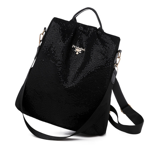 2024 Women's Oxford Cloth Dual Shoulder Bag Large Capacity Lady's New Fashion Casual Outdoor Travel Backpack