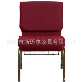 工厂外贸教堂椅堆叠教堂椅链接扣祷告椅金属铁艺椅